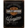 carte métallique Harley Davidson Genuine 10x14cm
