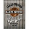 Plaque métal Harley Davidson rétro Genuine 30x40cm