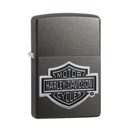 Briquet Zippo noir avec le logo Harley-Davidson