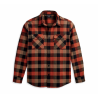 Chemise Harley-Davidson orange plaid