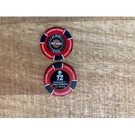 POKER CHIP HD FULL COLOR FLAMING RED