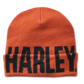 Bonnet à revers Harley - Vintage Orange