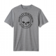 Willie G Skull Tee pour hommes - Medium Heather Grey