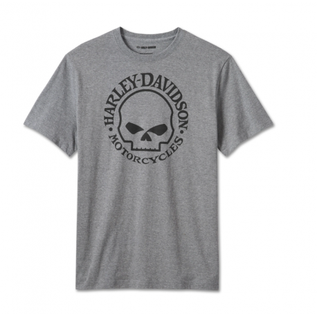 Willie G Skull Tee pour hommes - Medium Heather Grey