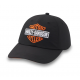 Casquette Harley-Davidson ajustable Three Stars Bar & Shield – Black