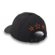 Casquette Harley-Davidson ajustable Three Stars Bar & Shield – Black