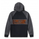 Sweat à capuche pullover Bar Font Colorblock pour homme