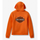 Sweat à capuche pullover Essential Bling pour femme - Harley Orange