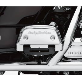 CACHE MARCHEPIEDS PASSAGER AVEC L'INSCRIPTION HARLEY DAVIDSON