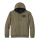 Sweat à capuche zippé vert Harley-Davidson Bar & Shield Sherpa