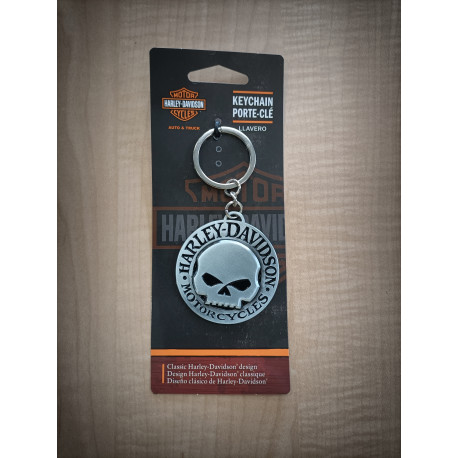 Porte clés skull Harley-Davidson