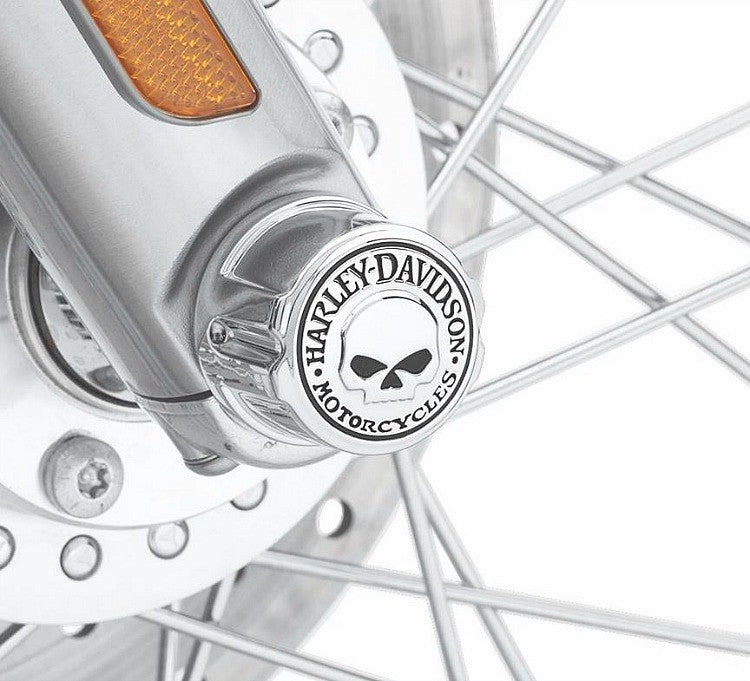 Caches AXE DE Roue AV Willie G Skull Harley Davidson