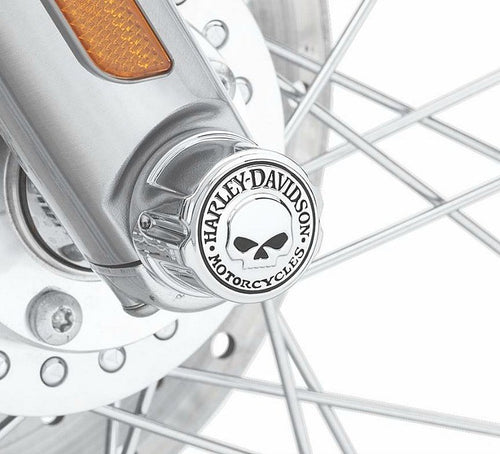 Caches AXE DE Roue AV Willie G Skull Harley Davidson