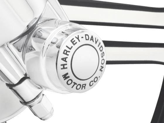 Caches AXE DE Roue AV Hdmc Chrome Harley Davidson
