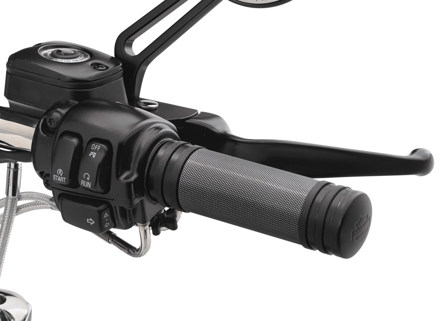 Poignees Diamond Black Harley-davidson