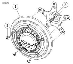 Habillage Filtre A AIR Willie G Skull Harley Davidson