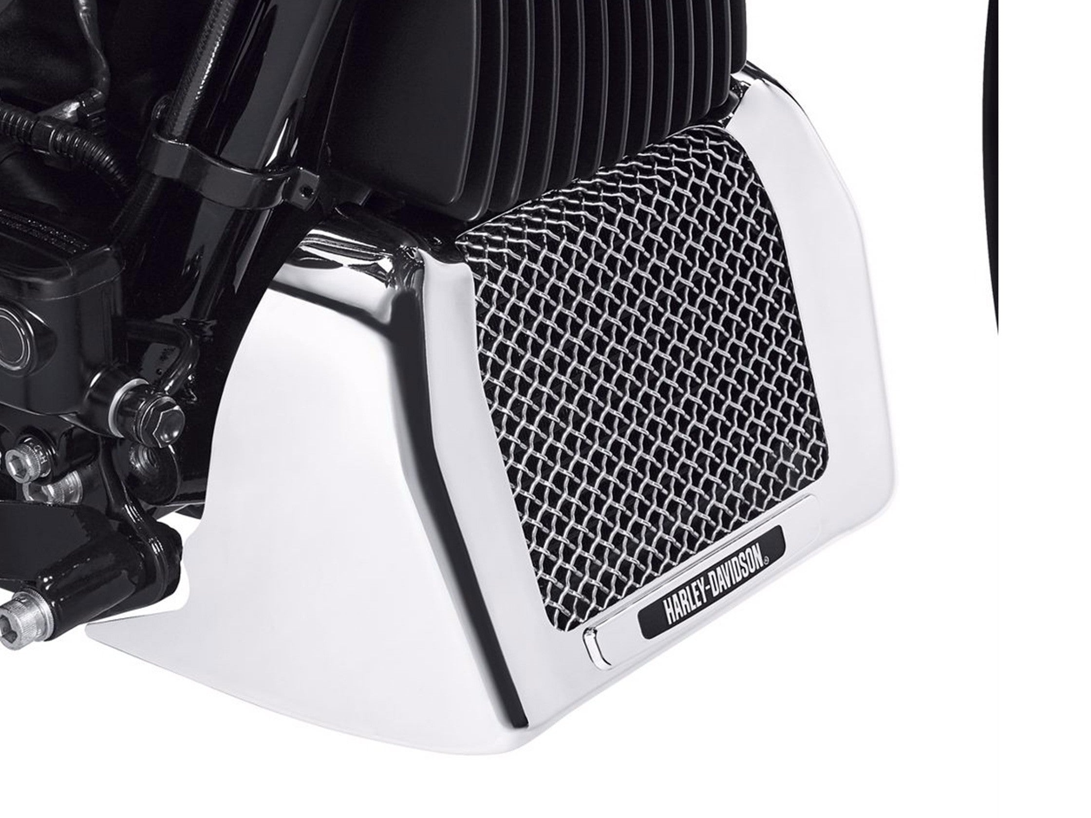 Cache Radiateur D'huile Chrome Harley Davidson