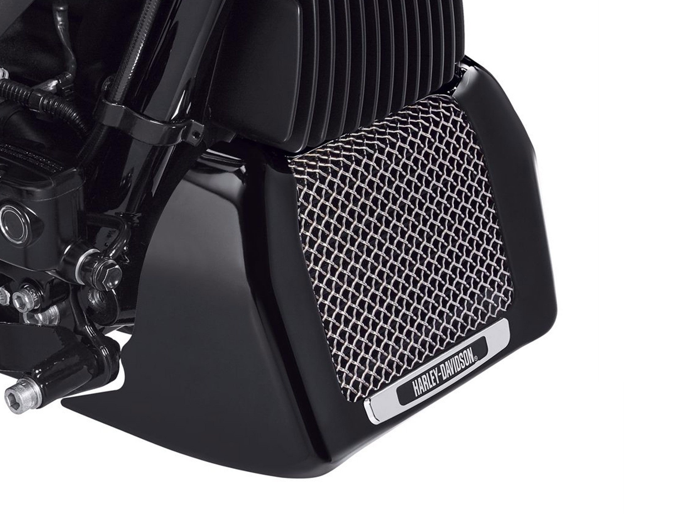 Cache Radiateur D'huile Noir Harley Davidson