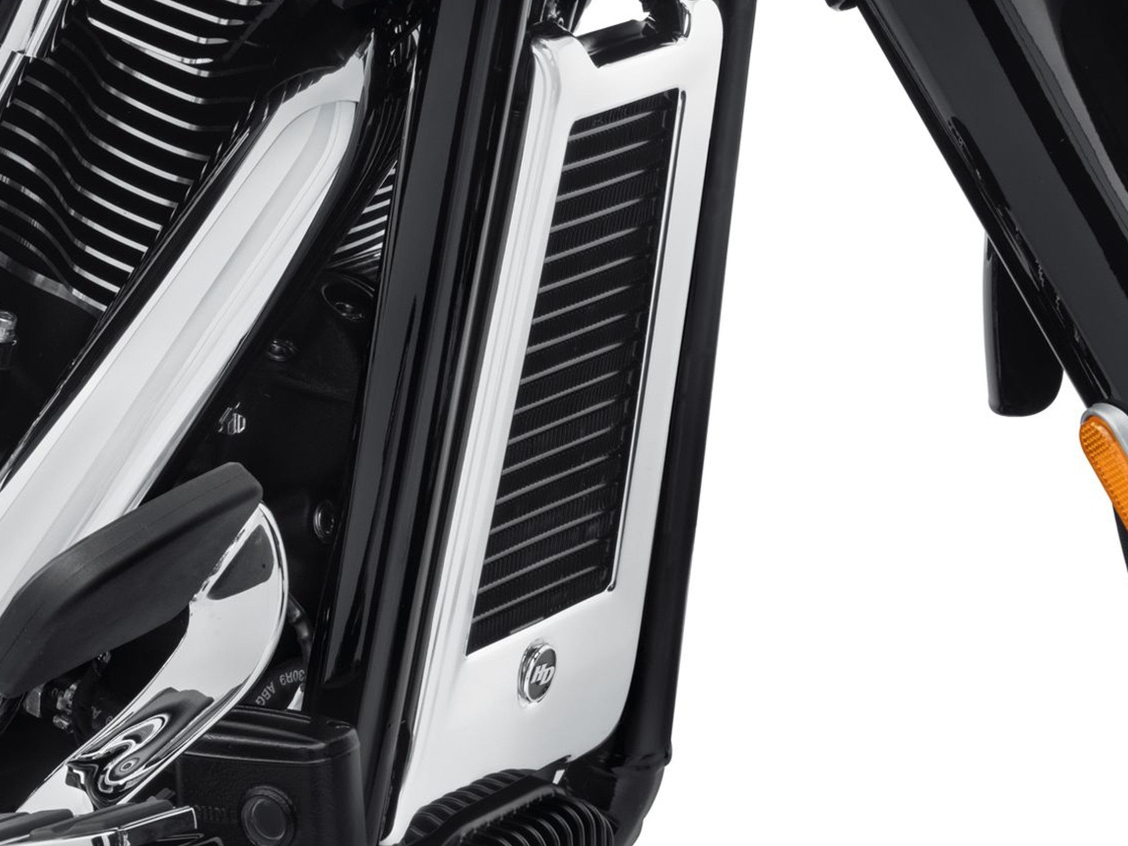 Cache Radiateur D'huile Chrome Harley Davidson