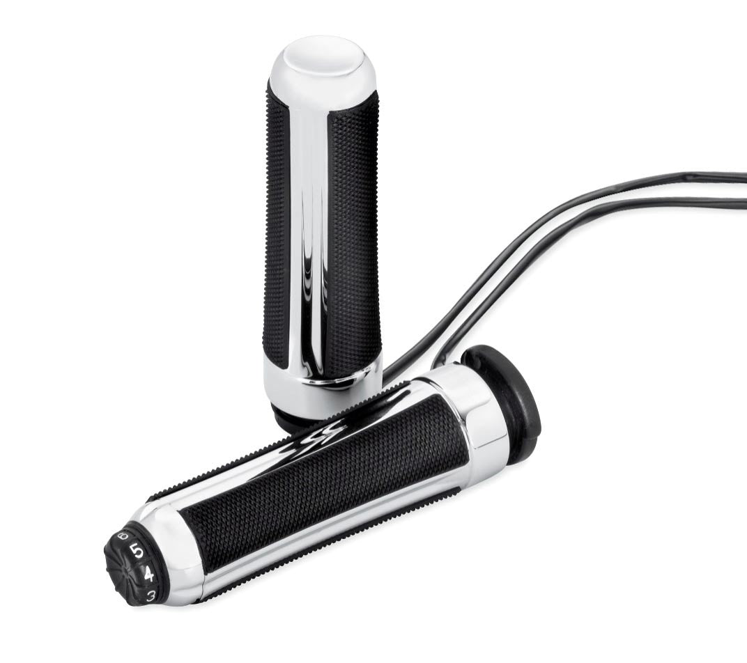 Poignees Chauffantes Airflow Chrome Harley Davidson