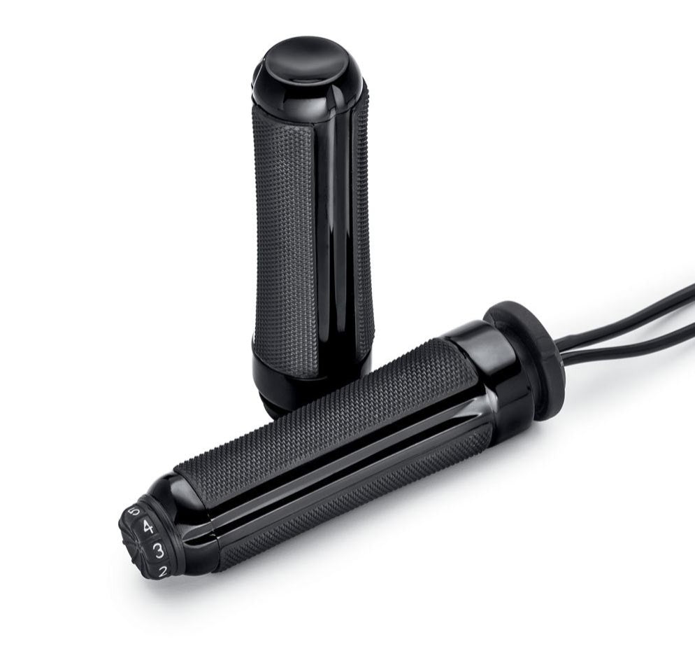 Poignees Chauffantes Airflow Noir Harley Davidson