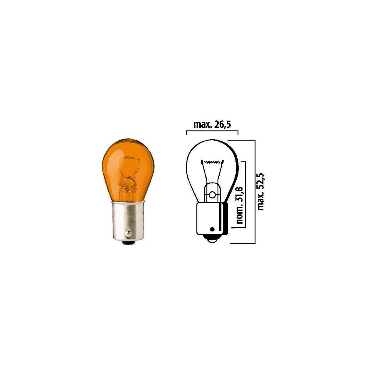 Ampoule Orange Simple Filament