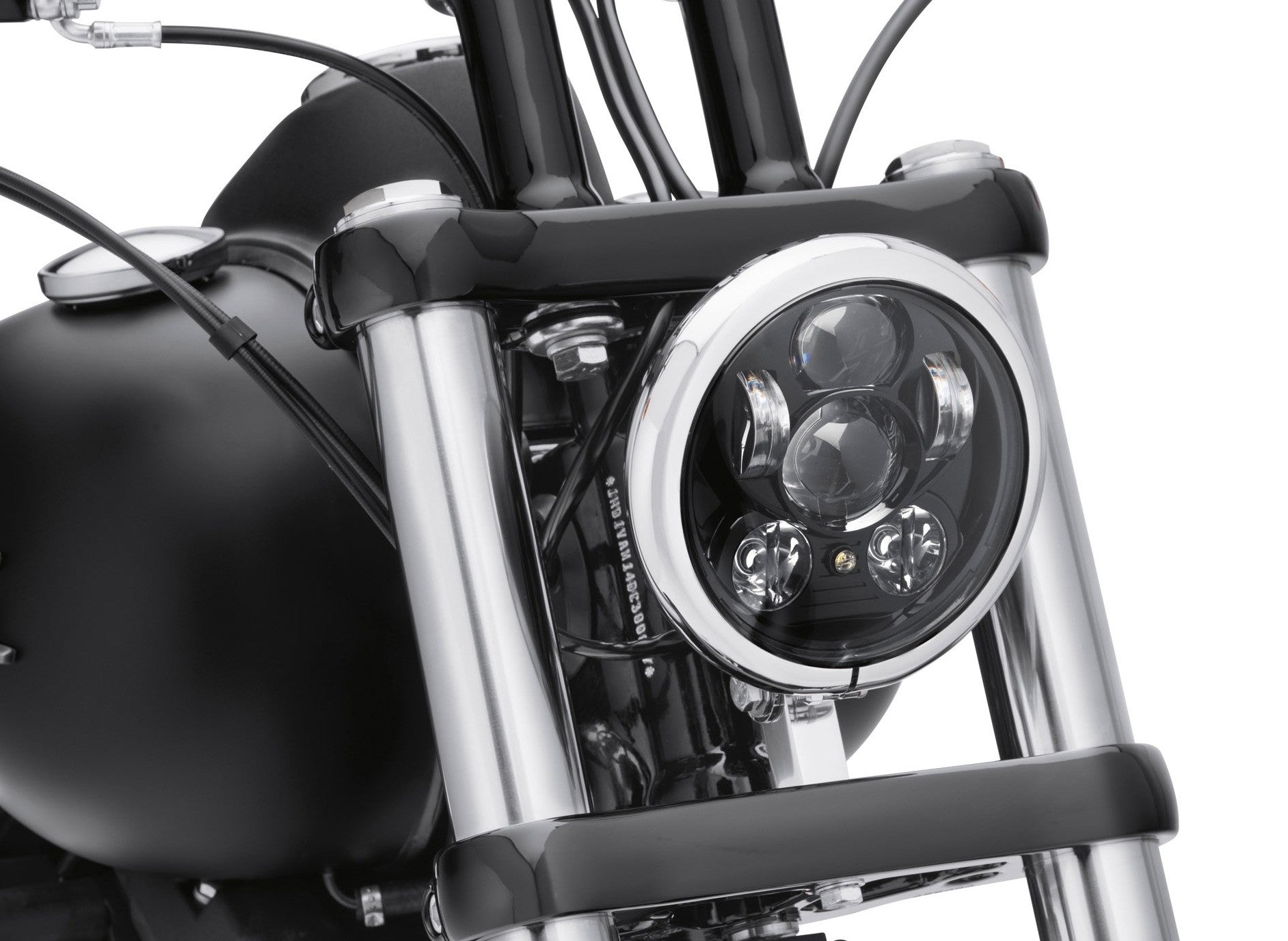 Optique LED Noir 5-3/4" Harley Davidson
