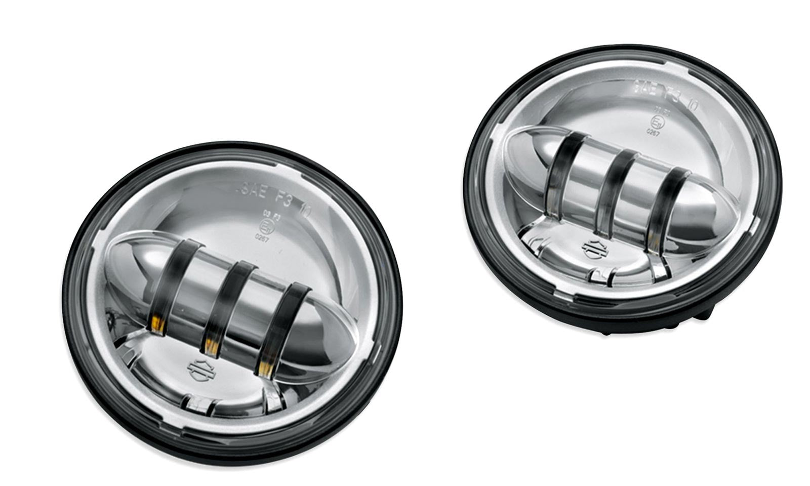 Optiques LED 4" Chrome Harley Davidson