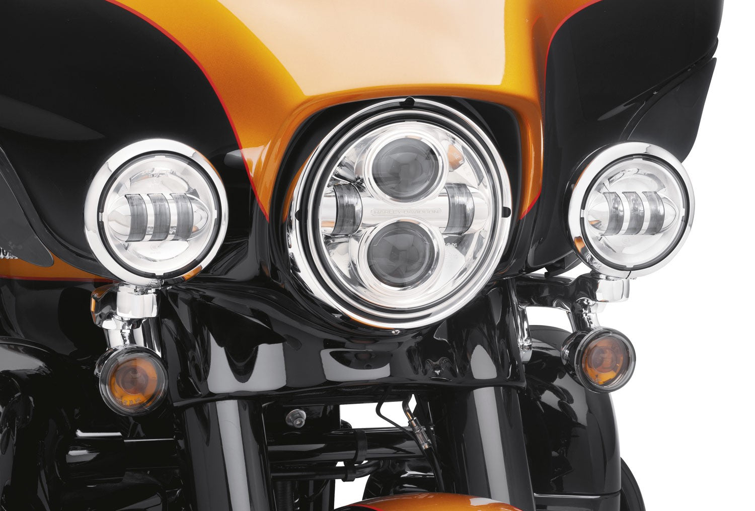 Optiques LED 4" Chrome Harley Davidson