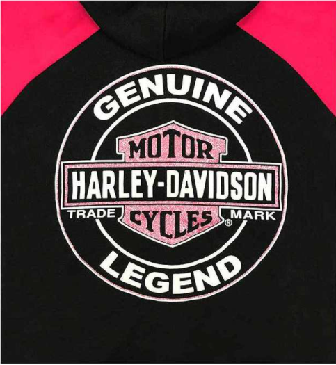 Sweat zippé à capuche Harley-Davidson fille