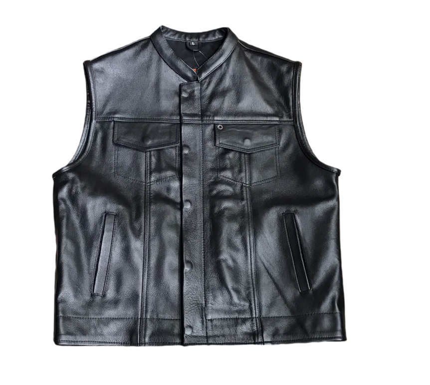 Gilet cuir homme Hellred