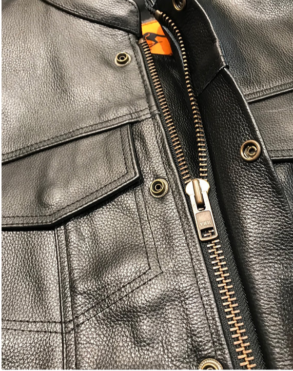Gilet cuir homme Hellred