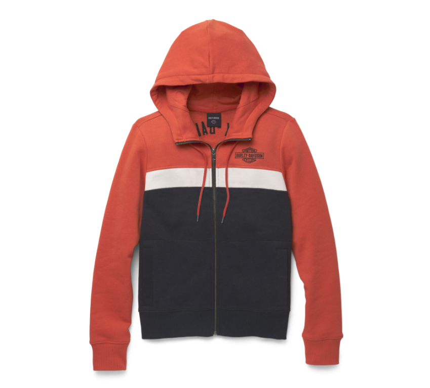 Sweat à capuche zippé Harley-Davidson femme
