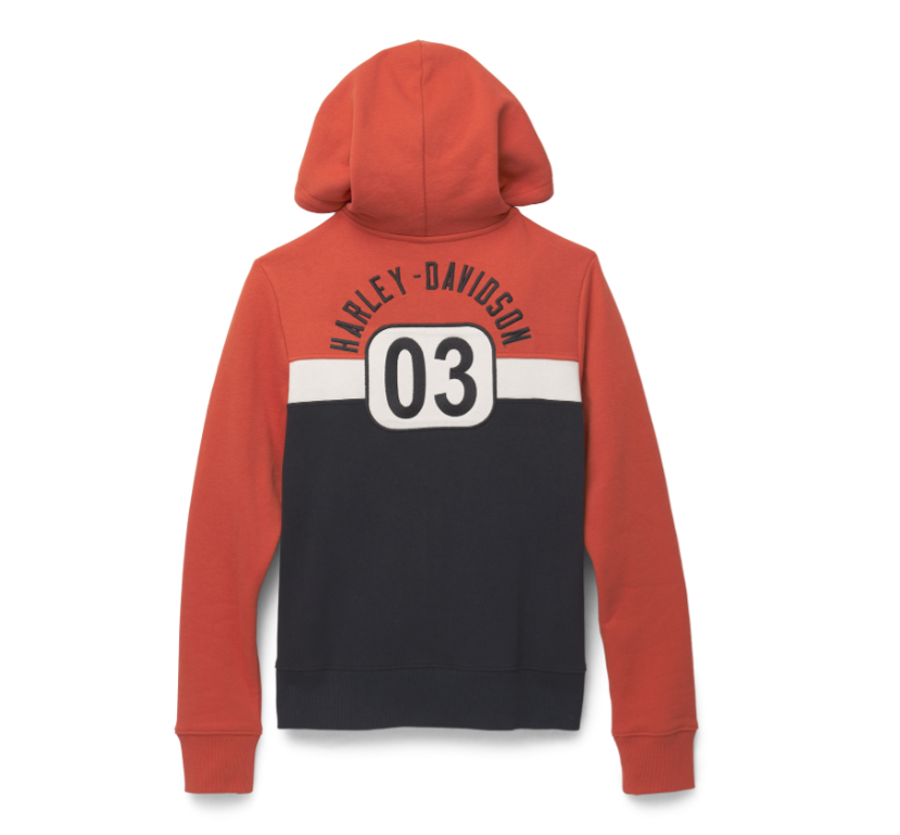 Sweat à capuche zippé Harley-Davidson femme
