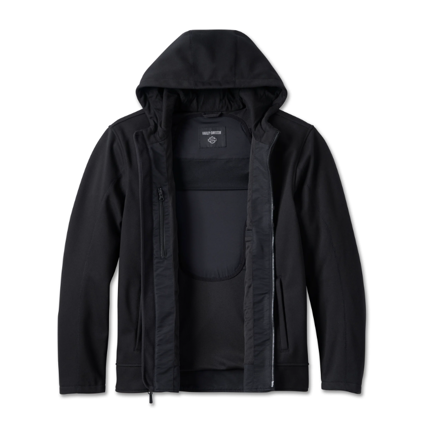 Polaire de moto à capuche Deflector pour hommes