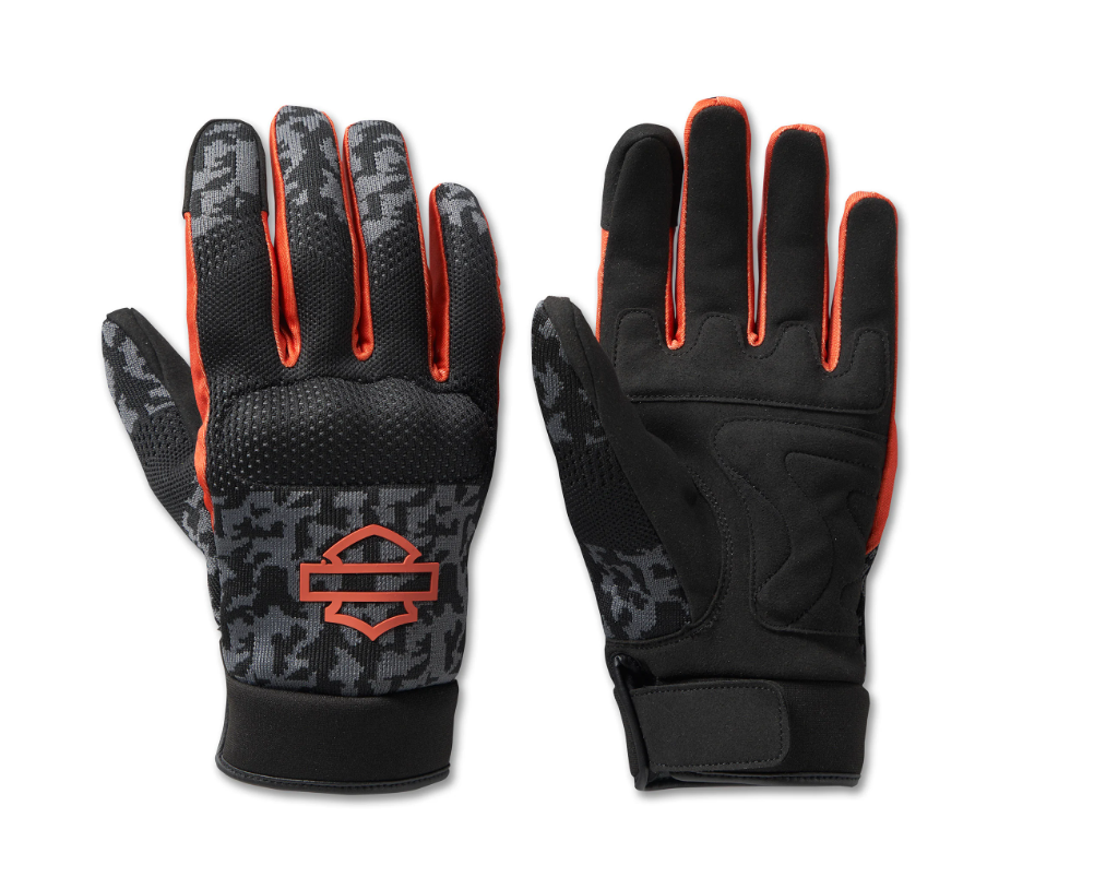 Gants Harley-Davidson Dyna Knit Mesh Homme - Camo - Asphalte
