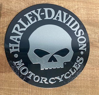 plaque Harley-Davidson skull