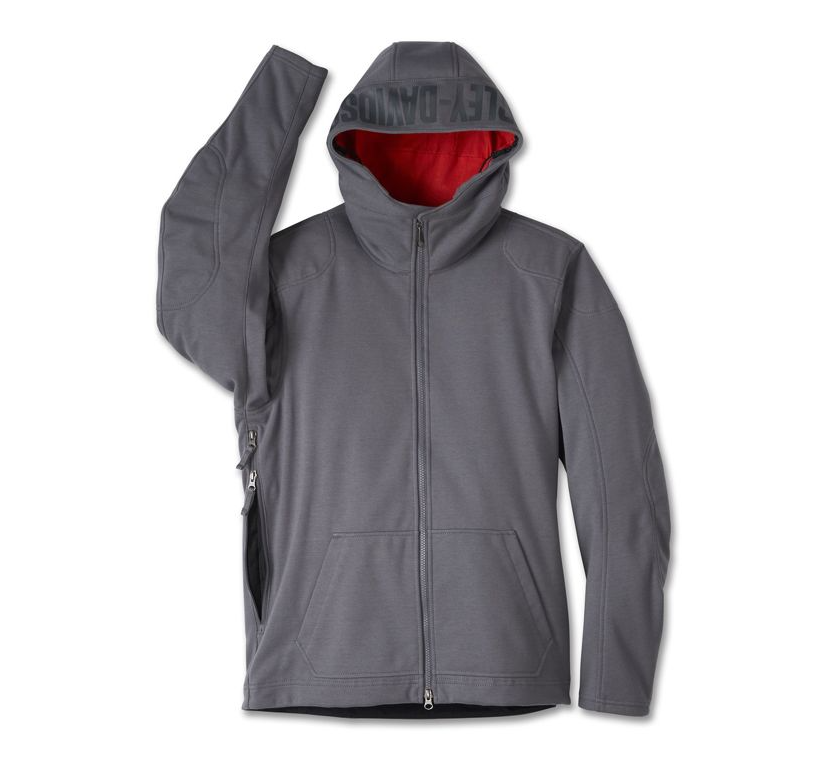 Veste Harley-Davidson® Polaire à capuche Deflector pour hommes gris