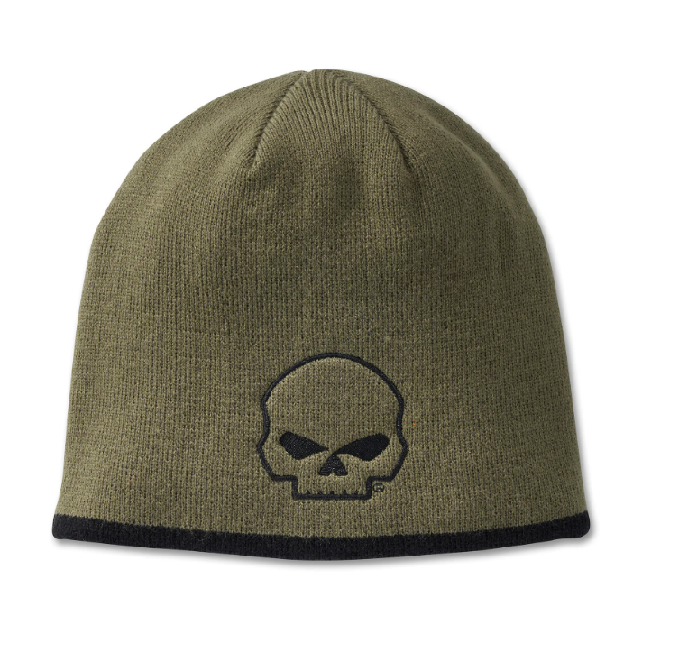 Willie G Skull Knit Beanie - Grape Leaf