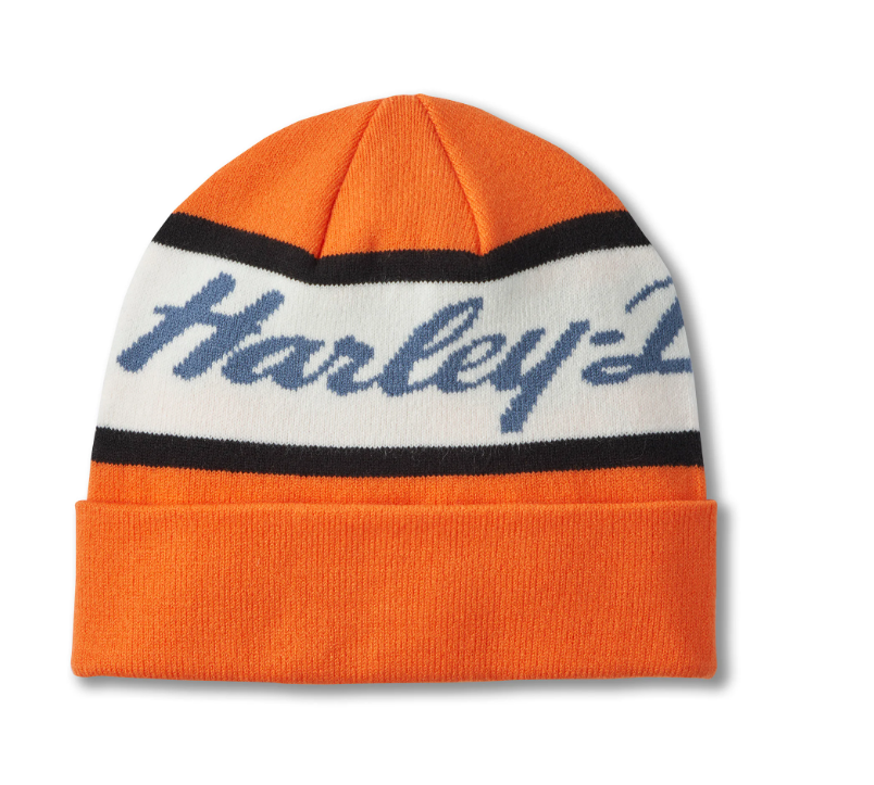 Bonnet H-D Script - Harley Orange
