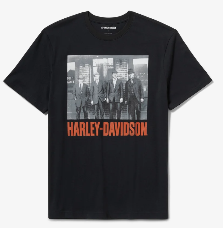 T-shirt pour homme avec photo d'archive des fondateurs