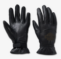 Gants de moto en cuir Helm pour femmes Gants de travail en cuir Helm pour femmes - Black