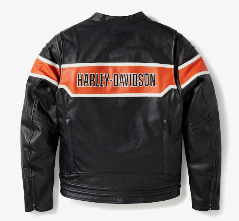 Blouson de moto H-D Trenton en cuir pour hommes