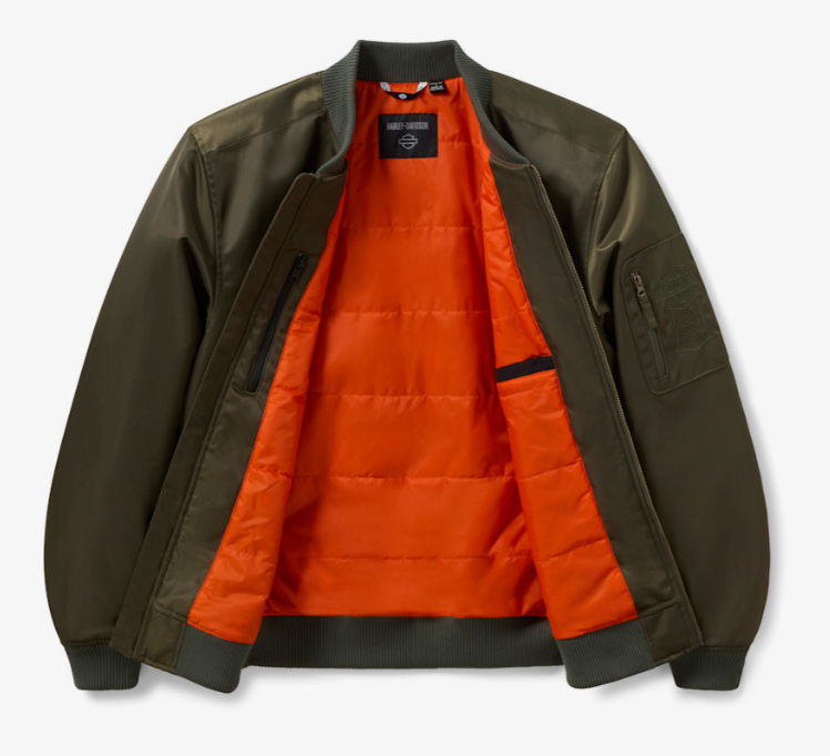 Blouson de moto MA-1 Bomber pour hommes