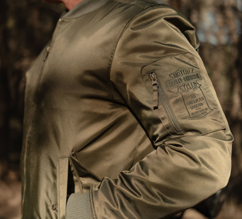 Blouson de moto MA-1 Bomber pour hommes