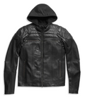 BLOUSON CUIR AURORAL 3EN1 BLACK CE