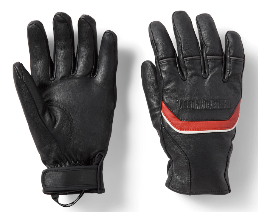 Gants de moto H-D Trenton en cuir pour hommes