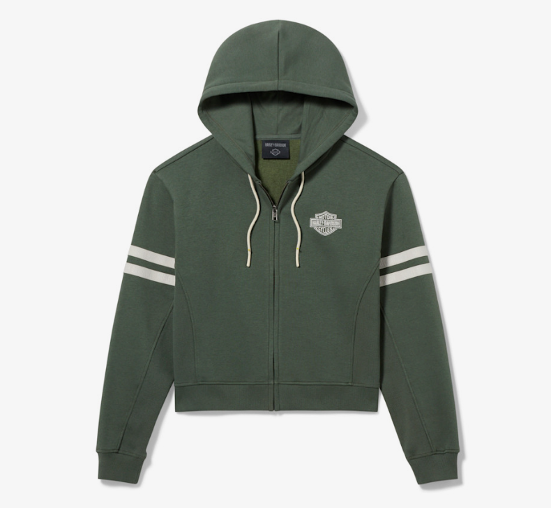 Sweat à capuche zippé H-D Essential pour femmes