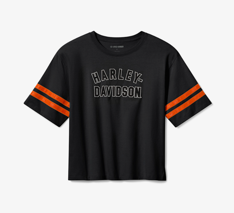 T-shirt H-D Essential Boxy pour femmes - Harley Black