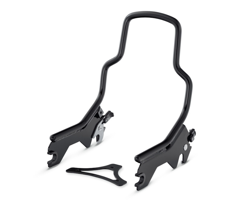 Montant de Sissy Bar HoldFast – Court – Noir brillant